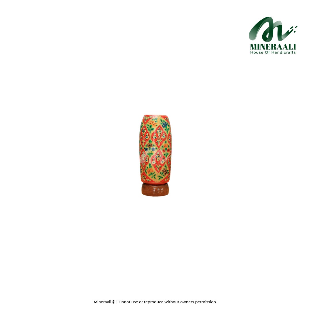 Mineraali | Camel Skin Orange Pattern Bottle Lamp