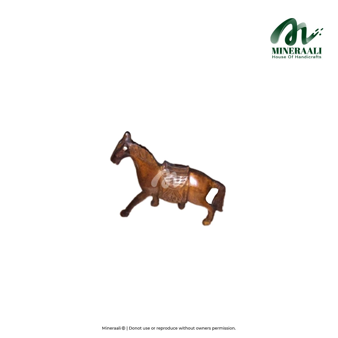 Mineraali | Hand Crafted Wooden Horse 3 Pcs Set