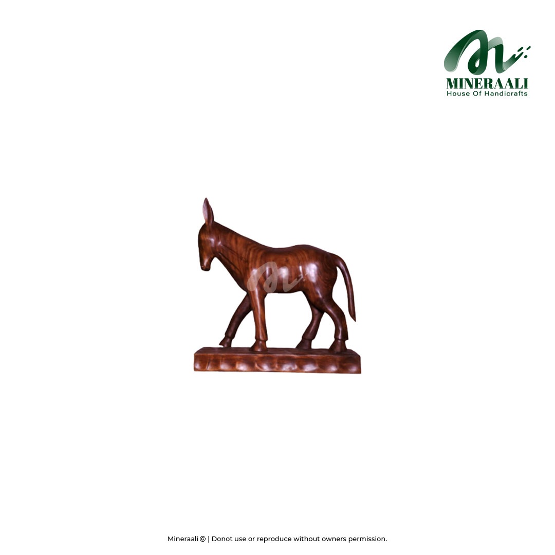 Mineraali | Hand Crafted Wooden Donkey