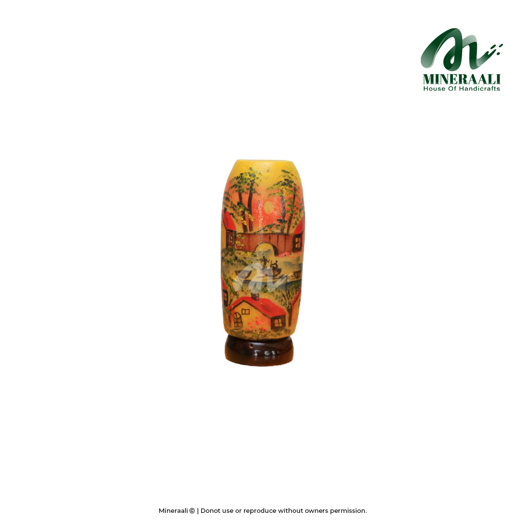 Mineraali | Camel Skin Colored Beautiful Village Bottle Lamp