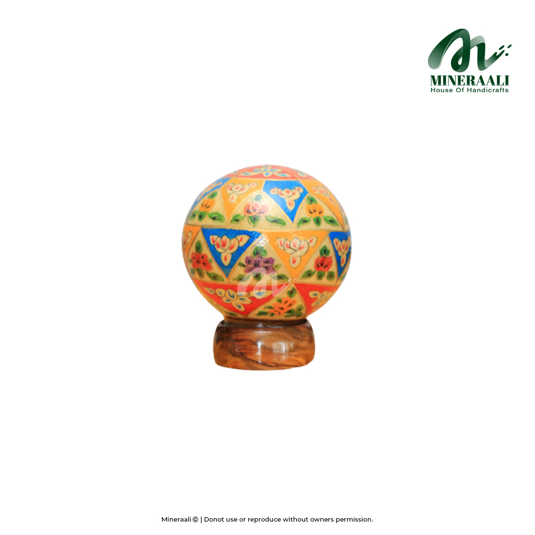 Mineraali | Camel Skin Floral Multi Color Globe Lamp
