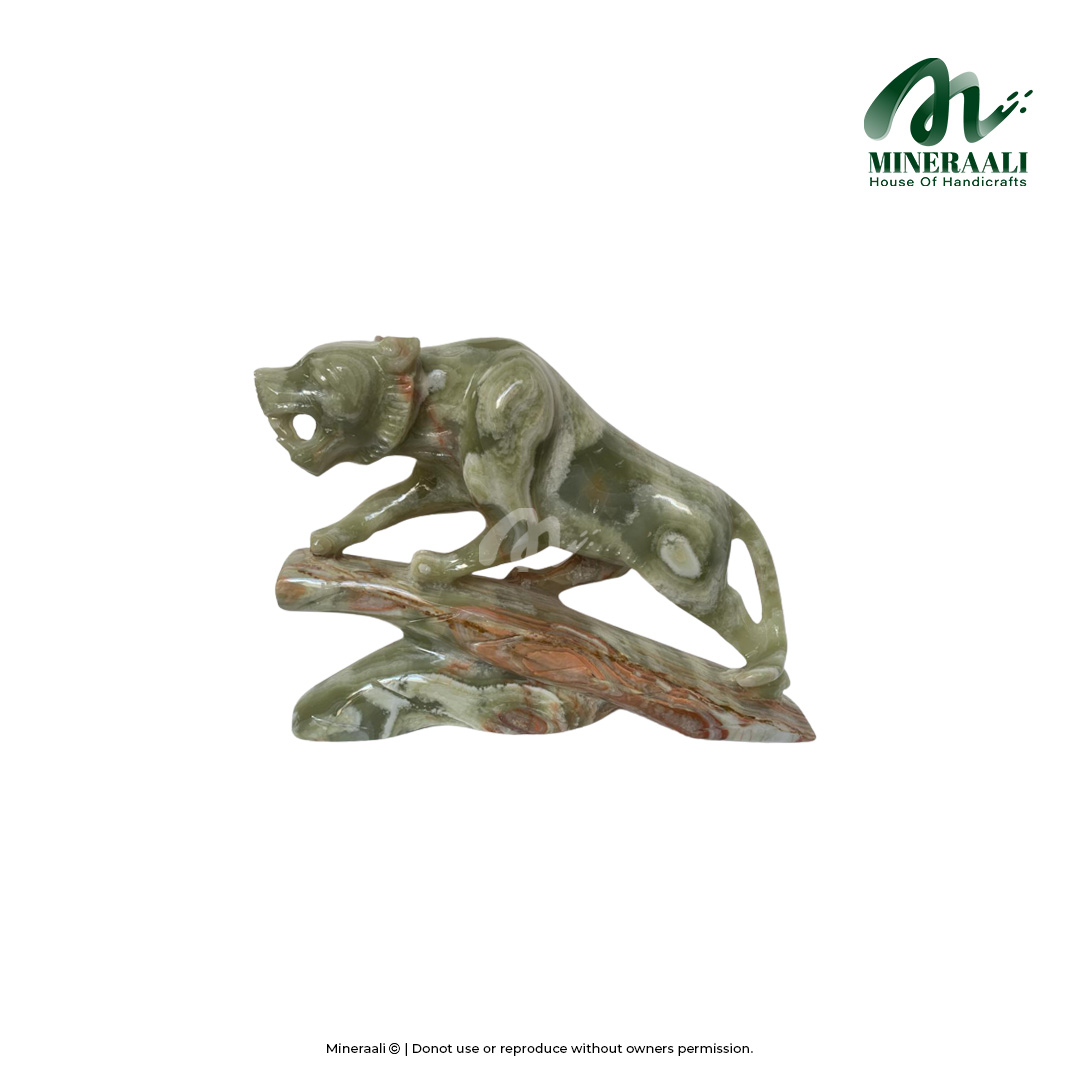 Mineraali | Onyx Special Tiger With Base